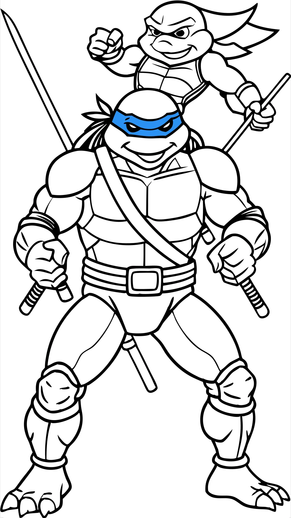 coloring page ninja turtles